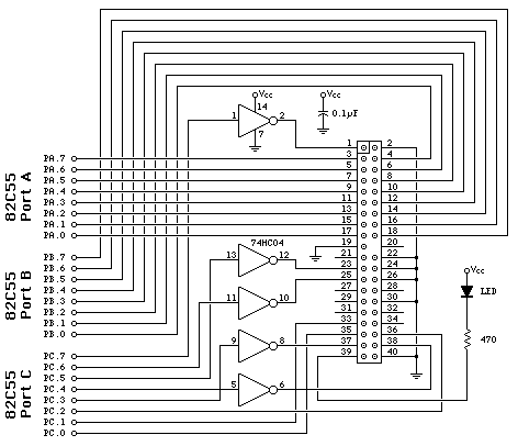Paul's 8051 Code Library, IDE Hard Drive Interface hard drive data plug wiring diagrams 