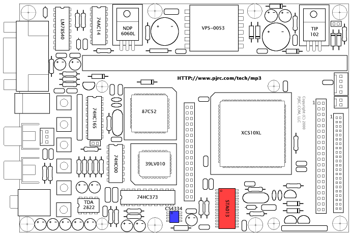 Parts Placement Illustration, Step 1