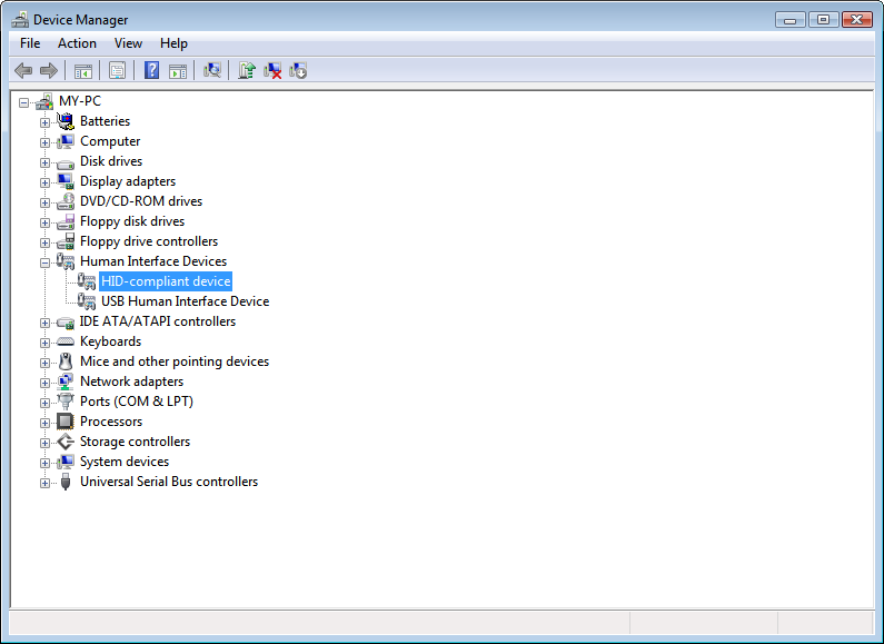 hid compliant mouse driver update windows 7