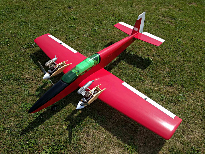 twin motor rc plane
